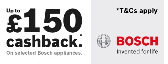 Bosch February “up to £150” Cashback Promotion