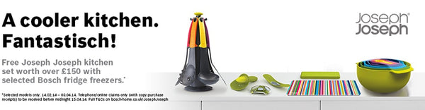 Claim a Free Kitchen Set Worth Over £150 with the Bosch Joseph Joseph Promotion