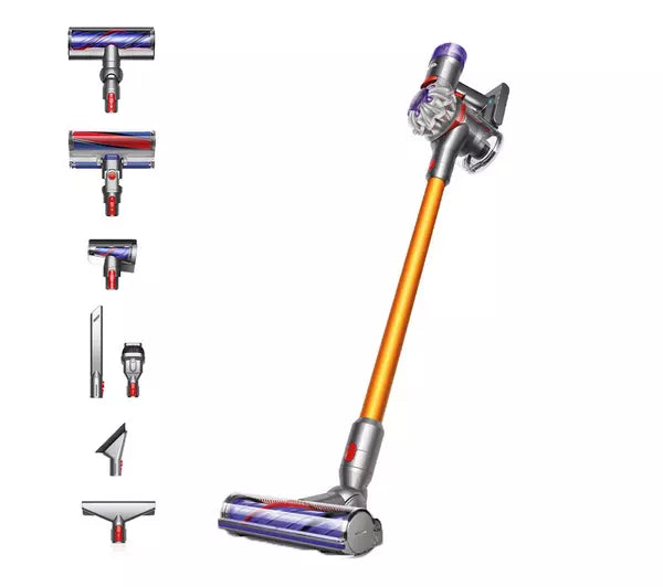 Dyson V8 Absolute Cordless Vacuum Cleaner upto 40 Minutes Run Time Silver Yellow Open Box Clearance V8ABS-2023