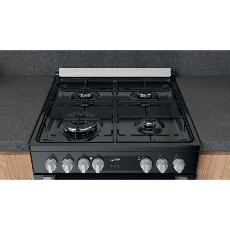 Hotpoint HDM67G9C2CSB 60cm Dual Fuel Cooker with Double Oven Black