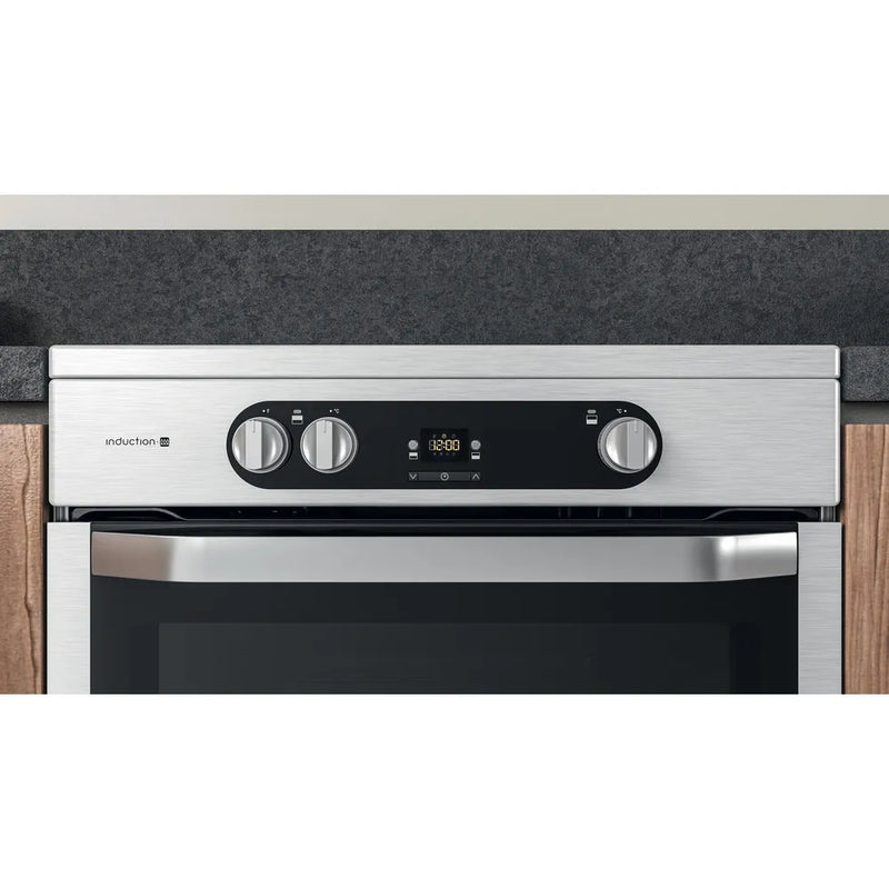 Hotpoint HDM67I9H2CX 60cm Electric Cooker with Induction Hob Stainless Steel