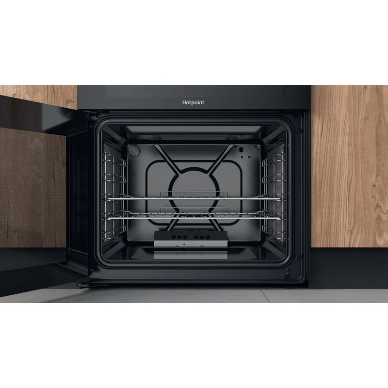 Hotpoint HDM67G0C2CB 60cm Double Gas Cooker Black