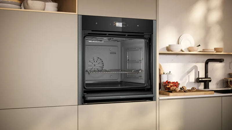 Neff B64CS51G0B N90 Slide and Hide Built-In Electric Single Oven Graphite