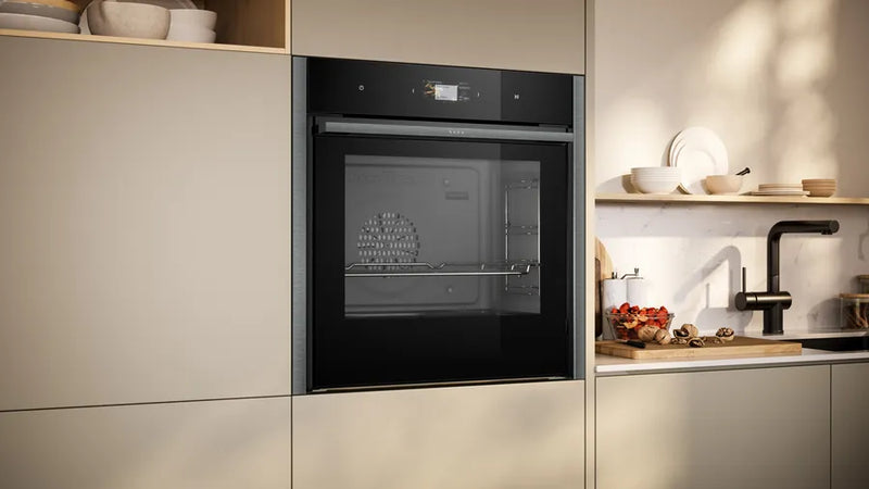Neff B64CS51G0B N90 Slide and Hide Built-In Electric Single Oven Graphite