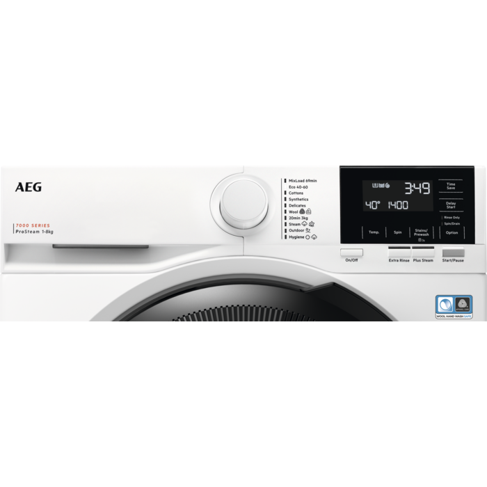 AEG 7000 ProSteam LFR71864B 8kg 1600 Spin Washing Machine