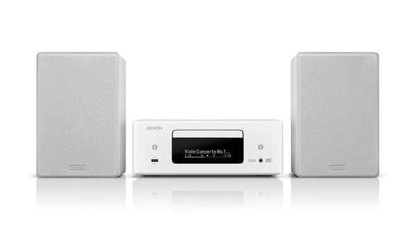 Denon CEOL N12 DAB DAB+ Receiver With SCN10 Speakers Bundle White