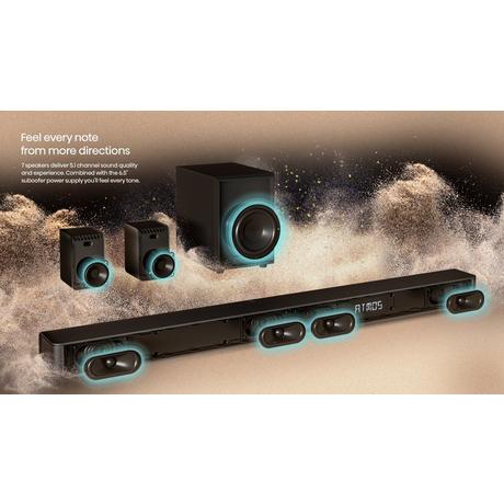 Hisense AX5100G 5.1ch Dolby Atmos Soundbar with Wireless Subwoofer