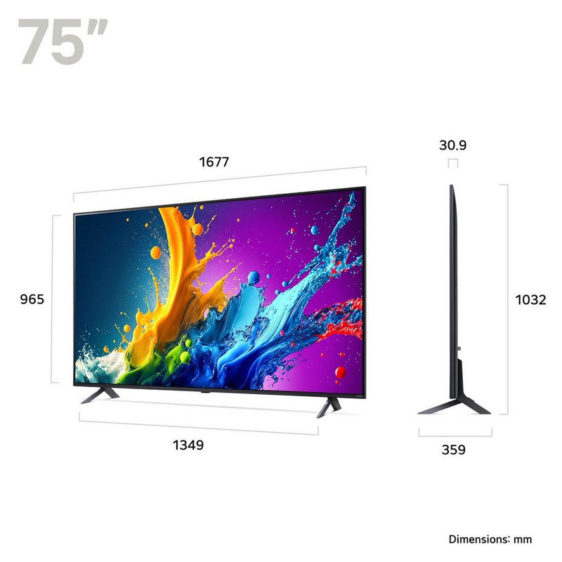 LG 75QNED80T6A 75 Inch QNED 4K QNED Smart TV 2024