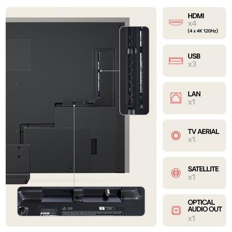 LG OLED83G45LW 83 Inch evo G4 OLED 4K UHD HDR Smart TV 2024