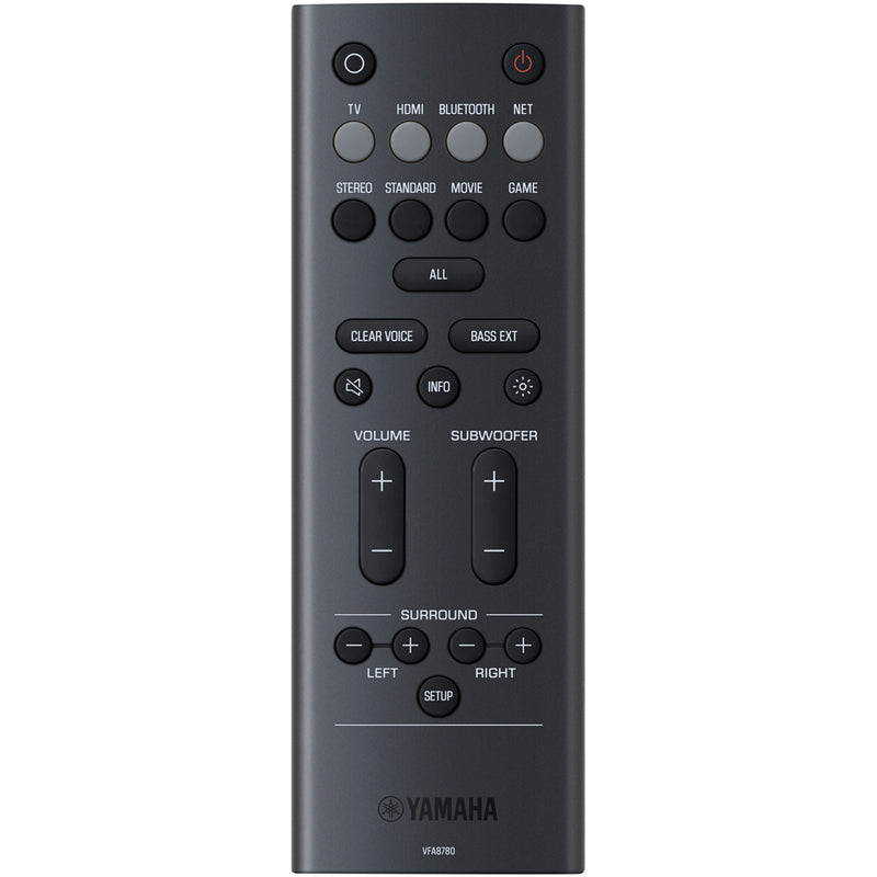 Yamaha SR-X50A True X Dolby Atmos Soundbar and Wireless Subwoofer Carbon Grey
