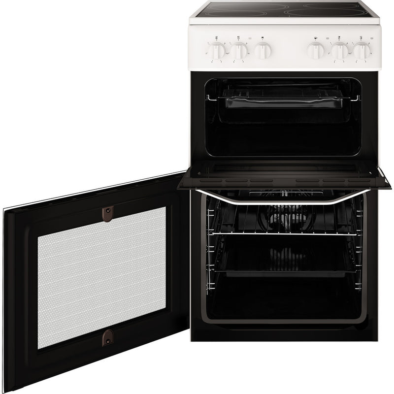Hotpoint HD5V92KCW 50cm Electric Cooker with Ceramic Hob White