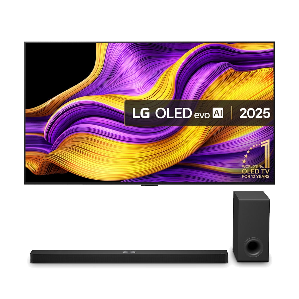 LG OLED65G54LW 65 Inch OLED evo AI G5 4K UHD HDR Smart TV with LG US90TY Soundbar Bundle