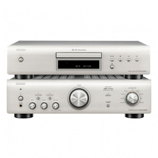 Denon PMA600NE Amp & DCD600NE CD Player Hi-Fi Package Silver