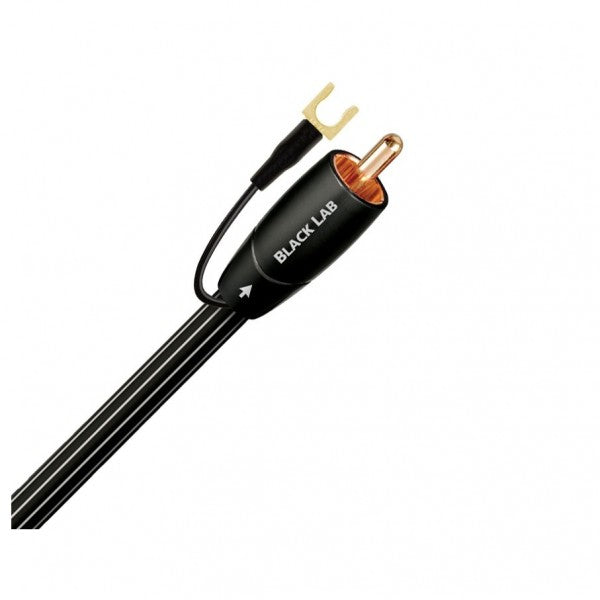 AudioQuest Black Lab 2M Subwoofer Cable with chassis ground connector