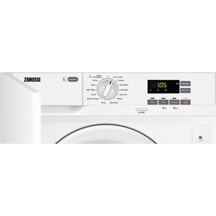 Zanussi Z712W43BI 7Kg 1200 Spin Integrated Washing Machine White