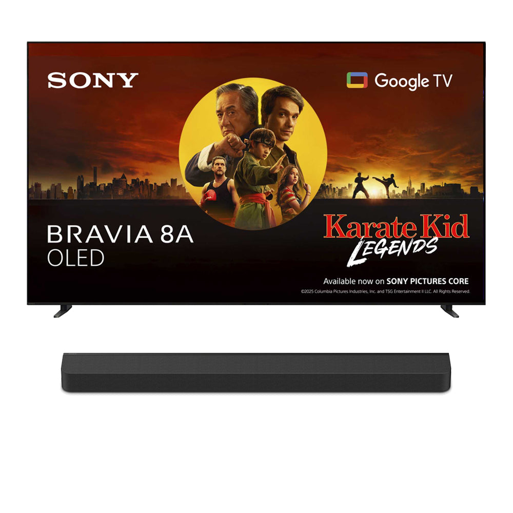 Sony K55XR8APU 55 Inch BRAVIA 8A 4K UHD HDR OLED Smart TV with BRAVIA Theatre Bar HTA8000 Soundbar Bundle