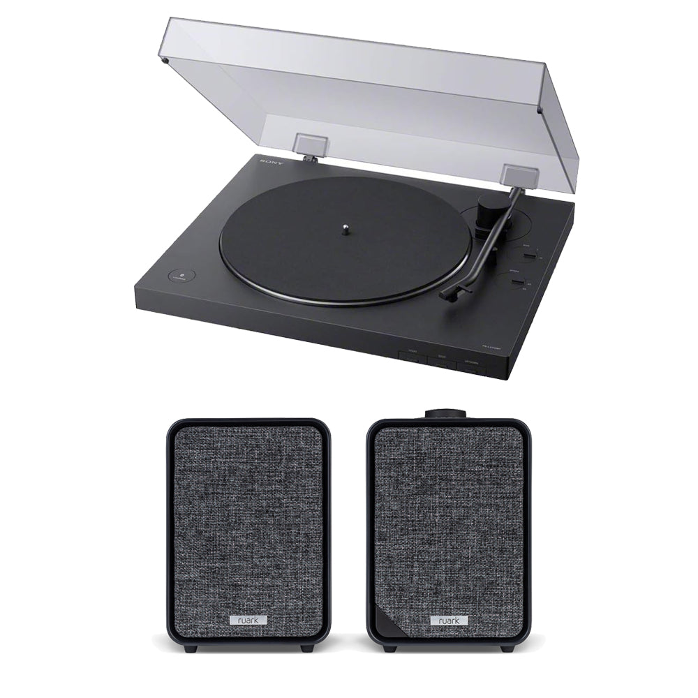 Sony PS-LX310BT Bluetooth Turntable and Ruark MR1 MK3 Active