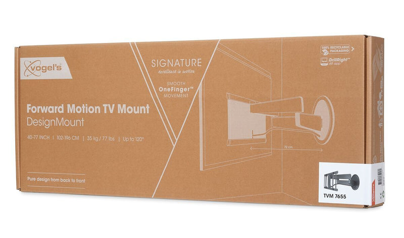 Vogels TVM 7655 Full-Motion TV Wall Mount Black