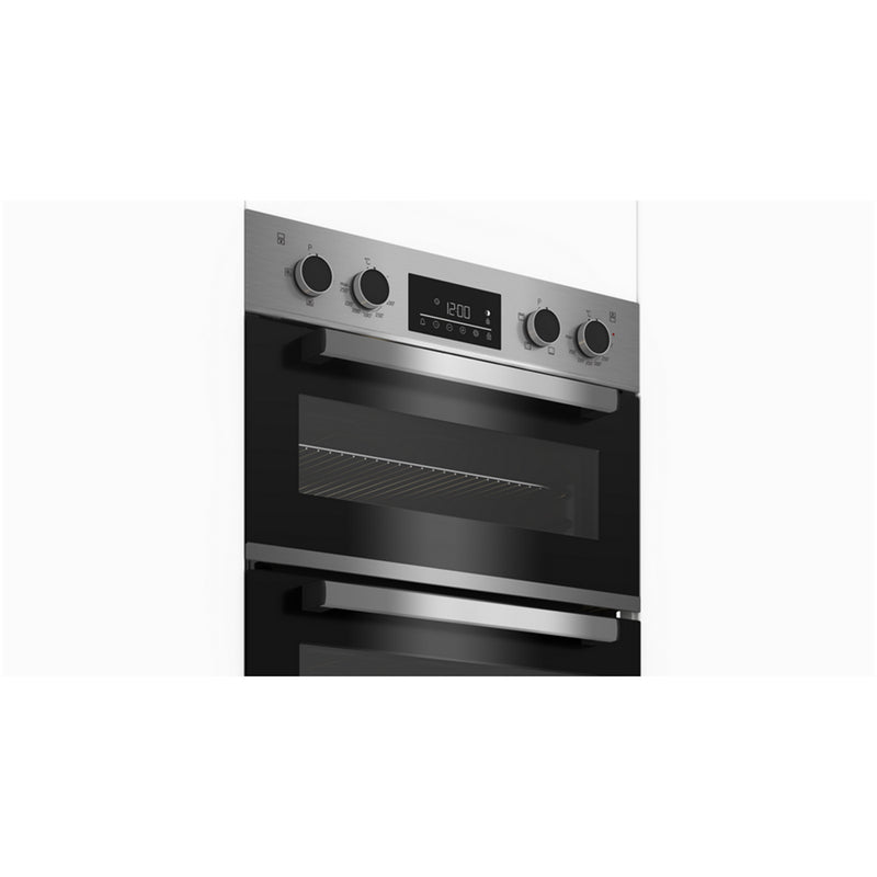 Beko CDFY22309X 60cm Built In Double Oven Stainless Steel