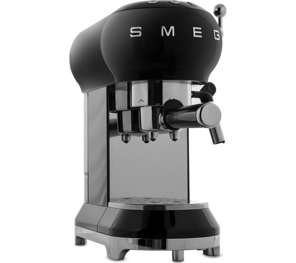 SMEG ECF01BLUK 50s Retro Style Espresso Coffee Machine Black