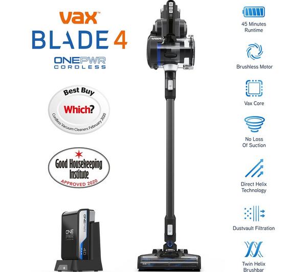Vax CLSV-B4KS ONE PWR Blade 4 Vacuum Cleaner up to 45 Minutes Run Time Graphite