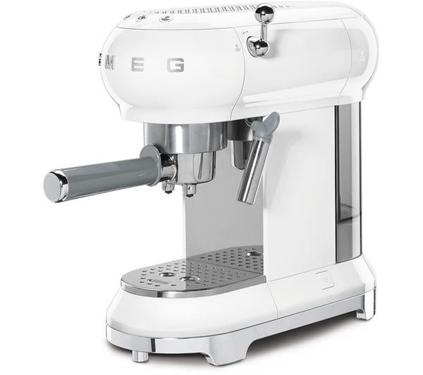 SMEG ECF01WHUK 50s Retro Style Espresso Coffee Machine White
