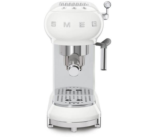 SMEG ECF01WHUK 50s Retro Style Espresso Coffee Machine White