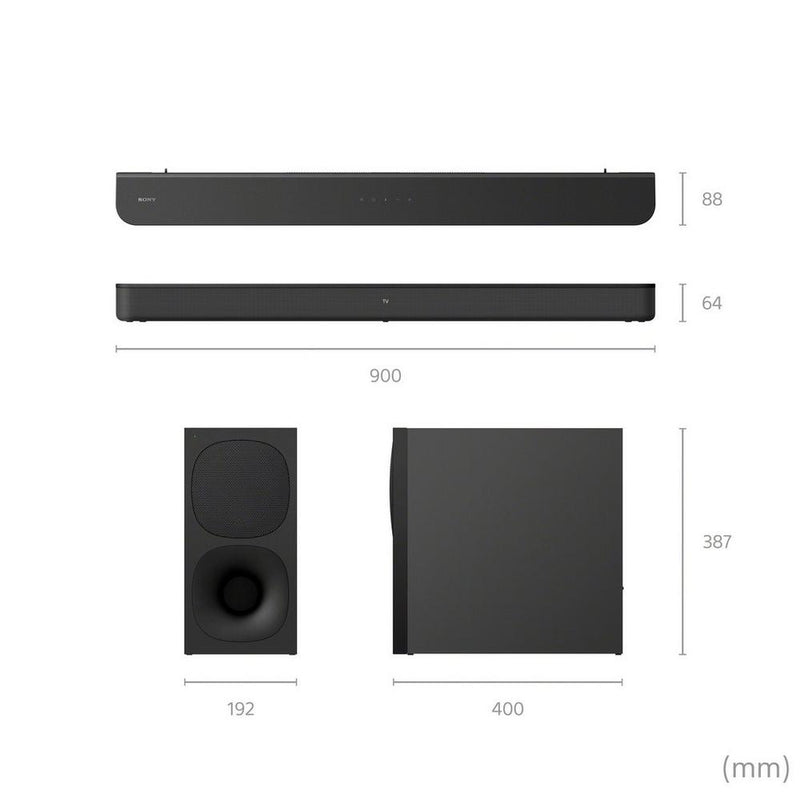 Sony HT-SD40 2.1ch Dolby® Digital Soundbar & Subwoofer - Black