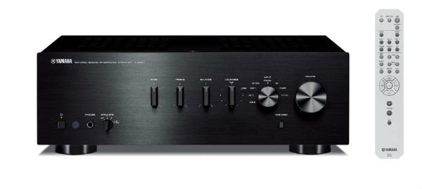 Yamaha AS301B Integrated Amplifier in Black front