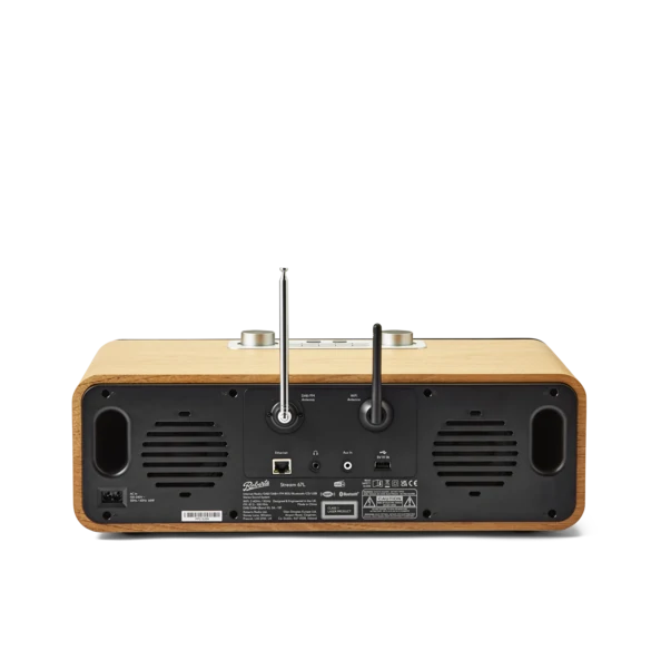 Roberts Stream 67L Bluetooth Sound System with CD Player and Internet DAB+ Radio - Natural Wood