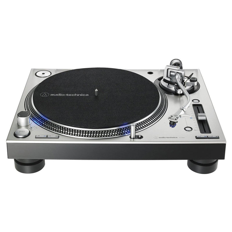 Audio Technica ATLP140XPSVEUK Direct Drive Manual Dj Turntable Silver Without Lid
