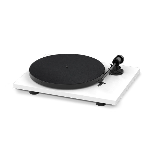 Pro-Ject E1PHONOWH-MR1MK2G E1 Phono Turntable in White with Ruark MR1 MK2 Speakers in Grey Bundle
