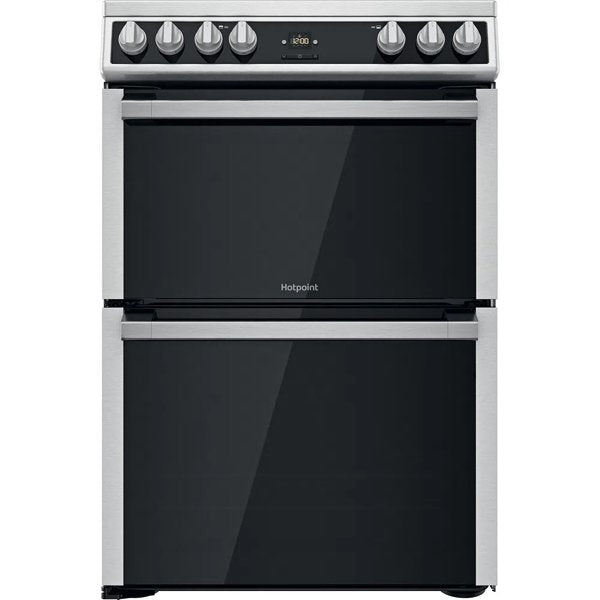 Hotpoint HDT67V9H2CX UK Double 60cm Gas Cooker Inox