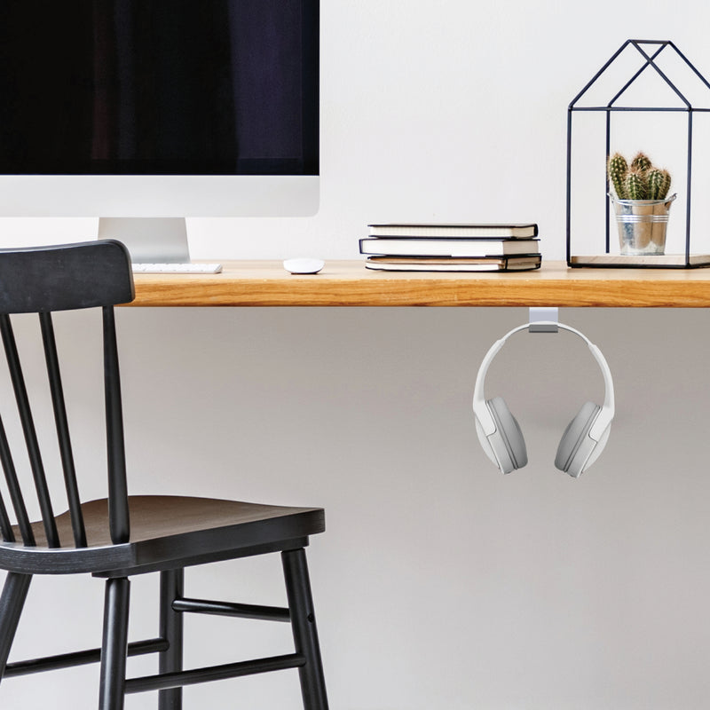 Kanto HH Under Desk Headphone Hanger White