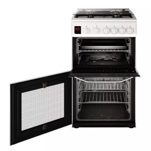 Hotpoint HD5G00KCW 50cm Double Oven Gas Cooker White