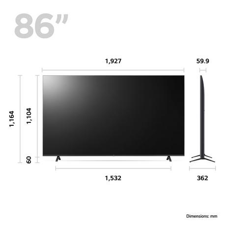 LG 75UR78006LK UR78 75 Inch LED 4K HDR Smart UHD TV 2023