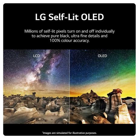 LG OLED42C34LA 42 Inch evo C3 OLED 4K Ultra HD HDR Smart TV 2023