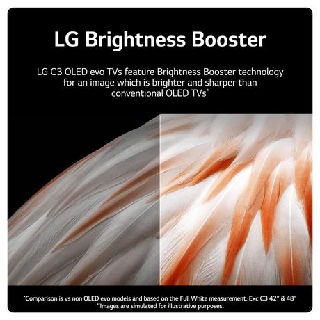 LG OLED65C36LC 65 Inch evo C3 OLED 4K Ultra HD HDR Smart TV 2023