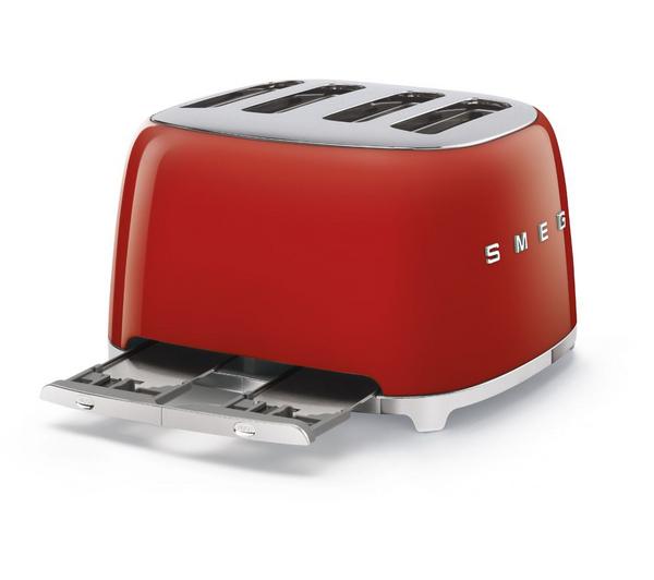 SMEG TSF03RDUK Four Slice Toaster in Red