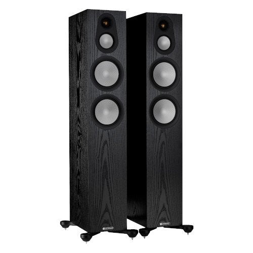 Monitor Audio Silver 300 Floorstanding Speakers Pair 7G Black Oak