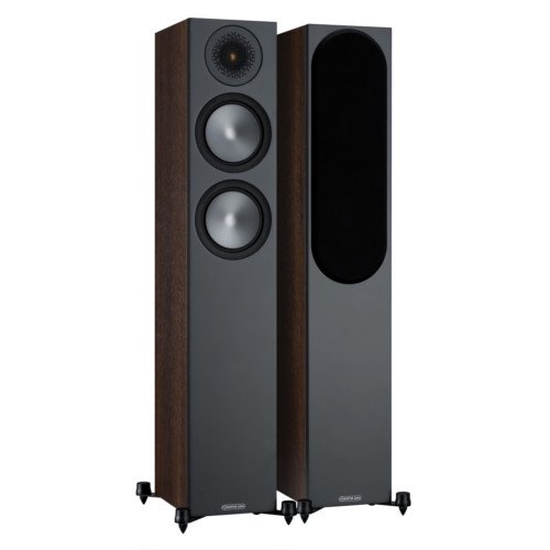 Monitor Audio Bronze 200 Floorstanding Speakers Walnut Pair 6G including 5 Year Warranty
