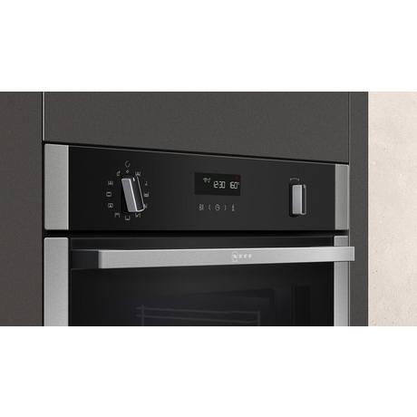 Neff B6ACH7HH0B Slide and Hide N 50 59.4cm Built In Electric Single Oven Stainless steel