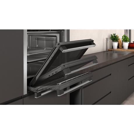 Neff B6ACH7HH0B Slide and Hide N 50 59.4cm Built In Electric Single Oven Stainless steel
