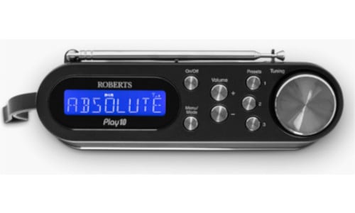 Roberts Play 10 Portable Digital DAB DAB+ FM Radio Black