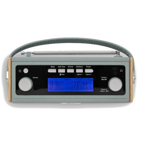 Roberts Rambler BTS DAB DAB+ FM RDS Stereo Digital Radio with Bluetooth Alarms and ECO Power Saving Mode in Duck Egg Blue