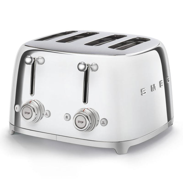 SMEG TSF03SSUK Four Slice Toaster in Polished Stainless Steel
