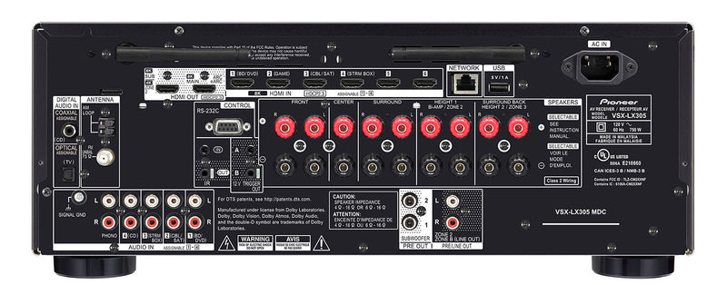 Pioneer VSX-LX505B 11.2 Channel Av Receiver - Black