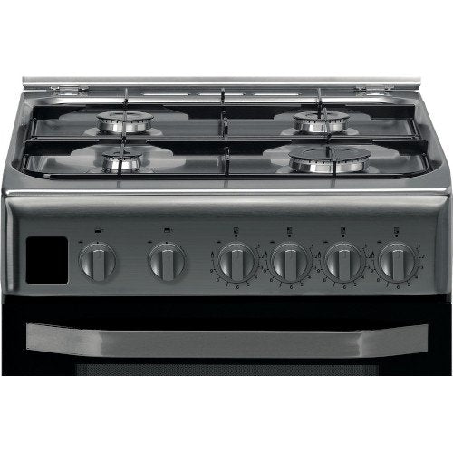 Hotpoint HD5G00CCX 50cm Double Oven Gas Cooker Stainless Steel