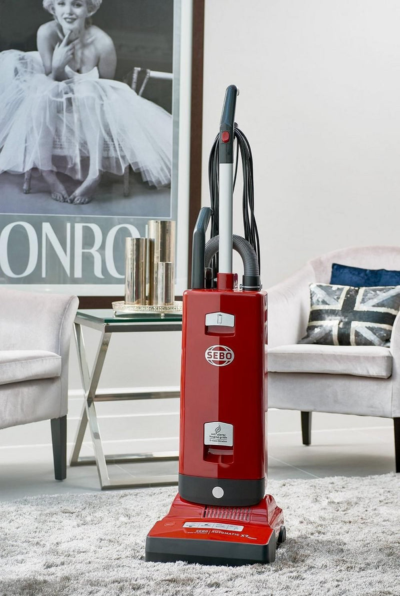 SEBO 91503GB Automatic X7 Red ePower Upright Vacuum Cleaner with Free 5 Year Guarantee