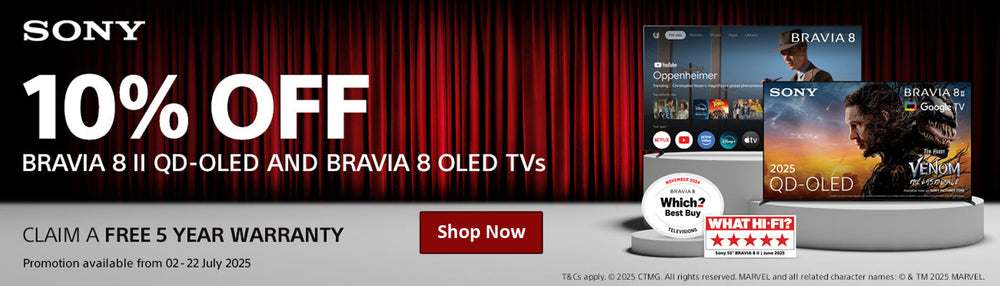 Get 10% OFF Sony BRAVIA 8 II QD-OLED & BRAVIA 8 OLED TVs